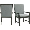 The appearance of Picket House Furnishings Holden Standard Height Arm Chair Set 2 In Gray designed by Picket House in the transitional interior design. This gray piece of furniture was selected by 1StopBedrooms from Holden Collection to add a touch of cosiness and style into your home. Sku: DDV100AC. Material: Rubberwood.