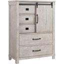 The appearance of Jack 5-Drawer Gentlemens Chest In White designed by Picket House in the country / farmhouse interior design. This white piece of furniture was selected by 1StopBedrooms from Jack Collection to add a touch of cosiness and style into your home. Sku: SC600CH. Material: Rubberwood.
