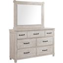 The appearance of Picket House Furnishings Jack 7-Drawer White Dresser With Mirror Set designed by Picket House in the country / farmhouse interior design. This white piece of furniture was selected by 1StopBedrooms from Jack Collection to add a touch of cosiness and style into your home. Sku: SC600DR;SC600MR. Material: Rubberwood.