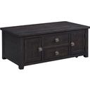 The appearance of Picket House Furnishings Kahlil 2-Drawer Coffee Table With Lift Top designed by Picket House in the modern / contemporary interior design. This espresso piece of furniture  was selected by 1StopBedrooms from Kahlil Collection to add a touch of cosiness and style into your home. Sku: TKN100CTLTC. Material: Wood.