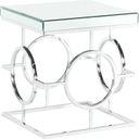 The appearance of Picket House Furnishings Katie Square Mirrored End Table designed by Picket House in the transitional interior design. This chrome piece of furniture was selected by 1StopBedrooms from Katie Collection to add a touch of cosiness and style into your home. Sku: CTPL100ETE. Material: Metal.