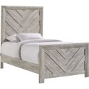 The appearance of Picket House Furnishings Keely Twin Panel Bed In White designed by Picket House in the modern / contemporary interior design. This white piece of furniture was selected by 1StopBedrooms from Keely Collection to add a touch of cosiness and style into your home. Sku: EL700THF;EL700TFR. Bed Type: Panel Bed. Material: Wood. Bed Size: Twin.