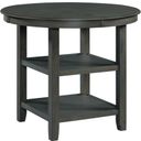 The appearance of Picket House Furnishings Taylor Counter Height Dining Table In Gray designed by Picket House in the transitional interior design. This gray piece of furniture was selected by 1StopBedrooms from Taylor Collection to add a touch of cosiness and style into your home. Sku: DAH350CT. Table Top Shape: Round. Material: Wood. Size: 42".