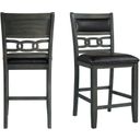 The appearance of Picket House Furnishings Taylor Counter Height Faux Leather Side Chair Set 2 In Gray designed by Picket House in the transitional interior design. This gray piece of furniture was selected by 1StopBedrooms from Taylor Collection to add a touch of cosiness and style into your home. Sku: DAH355PCSC. Material: Wood.