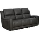 The appearance of Pierce Zero Gravity Power Reclining Sofa with Power Head Rests In Dark Gray designed by BarcaLounger in the modern / contemporary interior design. This dark gray piece of furniture  was selected by 1StopBedrooms from Pierce Collection to add a touch of cosiness and style into your home. Sku: 39PHL1303376196. Material: Leather.