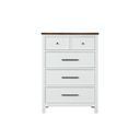 Pinetop Chest In White and Dark Brown