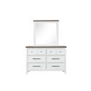 Pinetop Dresser In White and Dark Brown