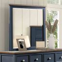 Pinetop Mirror In Blue and Dark Brown