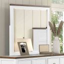 Pinetop Mirror In White and Dark Brown