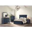 Pinetop Twin Bed In Blue and Dark Brown
