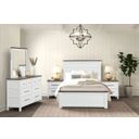 Pinetop Twin Bed In White and Dark Brown