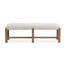 The appearance of Plum Creek Bench In Sierra Brown designed by Magnussen in the coastal interior design. This sierra brown piece of furniture  was selected by 1StopBedrooms from Plum Creek Collection to add a touch of cosiness and style into your home. Sku: D5768-68. Material: Oak Veneer.