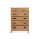 The appearance of Plum Creek Drawer Chest In Sierra Brown designed by Magnussen in the coastal interior design. This sierra brown piece of furniture  was selected by 1StopBedrooms from Plum Creek Collection to add a touch of cosiness and style into your home. Sku: B5768-10. Material: Oak Veneer.