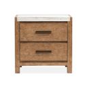 The appearance of Plum Creek Drawer Nightstand In Sierra Brown designed by Magnussen in the coastal interior design. This sierra brown piece of furniture  was selected by 1StopBedrooms from Plum Creek Collection to add a touch of cosiness and style into your home. Sku: B5768-01. Material: Oak Veneer.