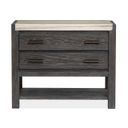 The appearance of Plum Creek Open Nightstand In Ravenwood Black designed by Magnussen in the coastal interior design. This ravenwood black piece of furniture was selected by 1StopBedrooms from Plum Creek Collection to add a touch of cosiness and style into your home. Sku: B5990-05. Material: Oak Veneer.