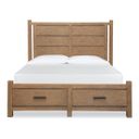 Plum Creek Queen Panel Storage Bed In Sierra Brown