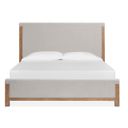 Plum Creek Queen Upholstered Panel Bed In Sierra Brown