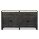 The appearance of Plum Creek Sideboard In Ravenwood Black designed by Magnussen in the coastal interior design. This ravenwood black piece of furniture was selected by 1StopBedrooms from Plum Creek Collection to add a touch of cosiness and style into your home. Sku: D5990-12. Material: Oak Veneer.