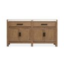 The appearance of Plum Creek Sideboard In Sierra Brown designed by Magnussen in the coastal interior design. This sierra brown piece of furniture  was selected by 1StopBedrooms from Plum Creek Collection to add a touch of cosiness and style into your home. Sku: D5768-12. Material: Oak Veneer.