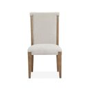 The appearance of Plum Creek Upholstered Side Chair Set of 2 In Sierra Brown designed by Magnussen in the coastal interior design. This sierra brown piece of furniture  was selected by 1StopBedrooms from Plum Creek Collection to add a touch of cosiness and style into your home. Sku: D5768-63. Material: Oak Veneer.