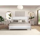 The appearance of Pocatello Queen Bed In White Oak designed by Furniture of America in the modern / contemporary interior design. This white oak piece of furniture was selected by 1StopBedrooms from Pocatello Collection to add a touch of cosiness and style into your home. Sku: FM79010AK-Q-FB;FM79010AK-Q-HB;FM79010AK-R. Bed Type: Panel Bed. Material: Fabric. Bed Size: Queen.