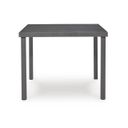 The appearance of Point Bonita Outdoor Dining Table In Gray designed by Signature Design by Ashley in the modern / contemporary interior design. This gray piece of furniture was selected by 1StopBedrooms from Point Bonita Collection to add a touch of cosiness and style into your home. Sku: P326-615. Table Top Shape: Square.