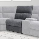Polaris Bizmark Grey Manual Armless Recliner