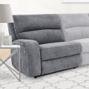 Polaris Bizmark Grey Power Left Arm Facing Recliner