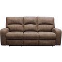 The appearance of Polaris Kahlua Dual Power Reclining Sofa designed by Parker House in the traditional interior design. This brown piece of furniture was selected by 1StopBedrooms from Polaris Collection to add a touch of cosiness and style into your home. Sku: MPOL#832PH-KA. Material: Polyester.