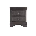 Pompei Nightstand In Metallic Grey