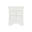 Pompei Nightstand In Metallic White