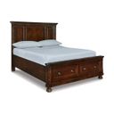 The appearance of Porter Queen Panel Storage Bed In Rustic Brown designed by Signature Design by Ashley in the transitional interior design. This rustic brown piece of furniture was selected by 1StopBedrooms from Porter Collection to add a touch of cosiness and style into your home. Sku: B697-298;B697-174;B697-57. Bed Type: Storage Bed. Bed Size: Queen.
