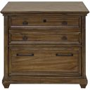 The appearance of Porter Traditional Wood Lateral File with Storage File Drawer In Brown designed by Martin Furniture in the traditional interior design. This brown piece of furniture  was selected by 1StopBedrooms from Porter Collection to add a touch of cosiness and style into your home. Sku: IMPR450. Material: Wood.