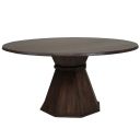 Portico 60 Inch Round Dining Table In Warm Brown