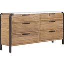 Portico Metal Leg Dresser In Brown