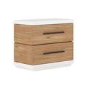 The appearance of Portico Nightstand In Brown designed by A.R.T. in the modern / contemporary interior design. This brown piece of furniture  was selected by 1StopBedrooms from Portico Collection to add a touch of cosiness and style into your home. Sku: 323140-3351. Material: Parawood.