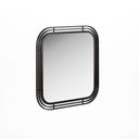 The appearance of Portico Square Mirror In Black designed by A.R.T. in the modern / contemporary interior design. This black piece of furniture  was selected by 1StopBedrooms from Portico Collection to add a touch of cosiness and style into your home. Sku: 323121-1223. Material: Steel.