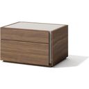 The appearance of Porto Right Facing Night Stand in Walnut designed by J&M in the modern / contemporary interior design. This walnut piece of furniture was selected by 1StopBedrooms from Porto Collection to add a touch of cosiness and style into your home. Sku: 17866-NSR. Material: Wood.