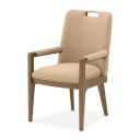 Portrait Dining Arm Chair Set of 2 In Toffee and Sienna Brown