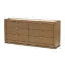 Portrait Dresser with LED Lights In Sienna Brown