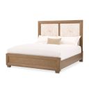 Portrait Queen Panel Bed with LED Lights In Sienna Brown