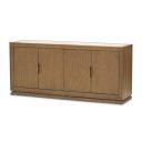 Portrait Sideboard with LED Lights In Sienna Brown