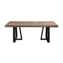 The appearance of Prairie Rectangular Dining Table In Natural and Black designed by Alpine in the country / farmhouse interior design. This natural/black piece of furniture was selected by 1StopBedrooms from Prairie Collection to add a touch of cosiness and style into your home. Sku: 1568-01. Table Top Shape: Rectangular. Material: Pine. Size: 42" x 84".