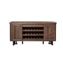 The appearance of Prairie Sideboard with Wine Holder In Natural and Black designed by Alpine in the country / farmhouse interior design. This natural/black piece of furniture was selected by 1StopBedrooms from Prairie Collection to add a touch of cosiness and style into your home. Sku: 1568-06. Material: Pine.