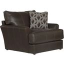 The appearance of Prato Italian Top Grain Leather Match Chair with Cuddler Seat Cushion In Chocolate designed by Jackson in the traditional interior design. This chocolate piece of furniture was selected by 1StopBedrooms from Prato Collection to add a touch of cosiness and style into your home. Sku: 248201127389307389. Material: Leather.
