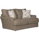 The appearance of Prato Top Grain Italian Leather Match Loveseat with Cuddler Cushions In Putty designed by Jackson in the traditional interior design. This putty piece of furniture was selected by 1StopBedrooms from Prato Collection to add a touch of cosiness and style into your home. Sku: 248202127356307356. Material: Leather.