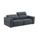 The appearance of Prescott Sofa In Dark Grey designed by J&M in the modern / contemporary interior design. This dark grey piece of furniture was selected by 1StopBedrooms from Prescott Collection to add a touch of cosiness and style into your home. Sku: 15788-S. Material: Top Grain Leather.