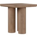 The appearance of Presidio Natural Oak Veneer Contempory 22 Inch End Table In Brown designed by Salted Oak in the modern / contemporary interior design. This brown piece of furniture  was selected by 1StopBedrooms from Presidio Collection to add a touch of cosiness and style into your home. Sku: STO3107-WMO. Material: Solid Wood.