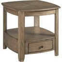 The appearance of Primo Iii End Table designed by Hammary in the traditional interior design. This light stain piece of furniture  was selected by 1StopBedrooms from Primo Collection to add a touch of cosiness and style into your home. Sku: 066-915. Material: Wood.