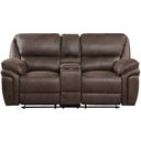 The appearance of Proctor Double Reclining Love Seat with Center Console In Brown designed by Homelegance in the modern / contemporary interior design. This brown piece of furniture was selected by 1StopBedrooms from Proctor Collection to add a touch of cosiness and style into your home. Sku: 8517BRW-2. Material: Microfiber.